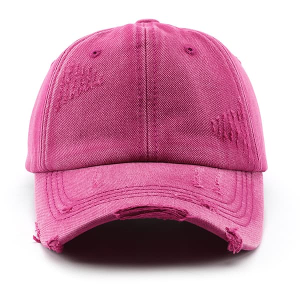 1 stk Hette dame vår og sommer vask hull denim ensfarget