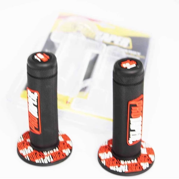 Dirt Pit Bike Grepp Rubber Pro Taper Full Diamond Mönster Passar 7/8' Standard Styre (Orange)