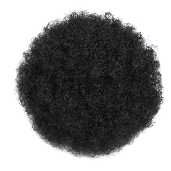 1 stk perruque noire chenille explose wrap hair wrap afro puff