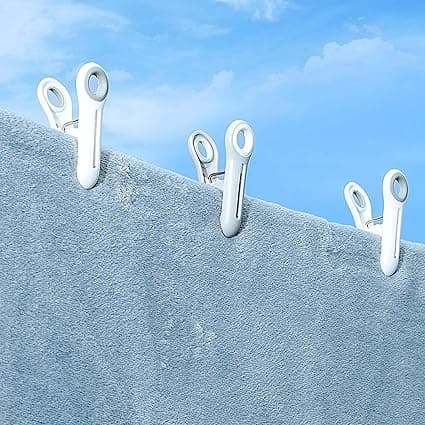12 Pakk Sterke Plast Klesklyper, Klesklyper med Klyper,