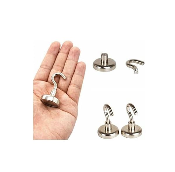 Magnetisk Hæk, Hæk Magnet, Stærk Neodymium Magnet, 5kg Træk