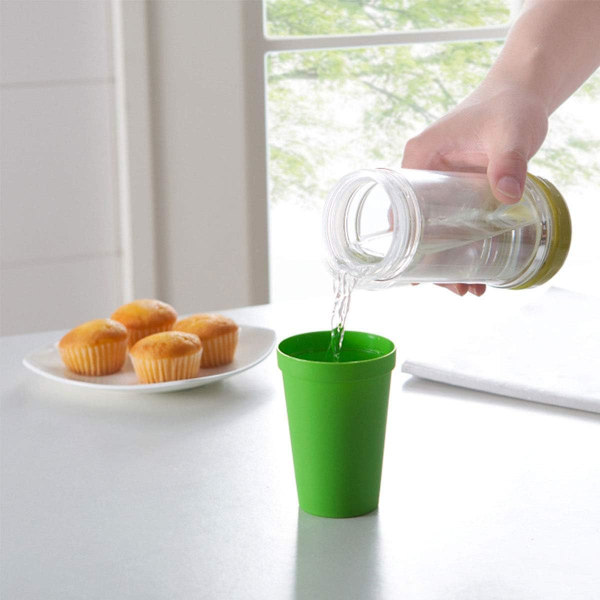 Plastkopper, 7 stk. Stable 200ml, Gjenbrukbar Plast