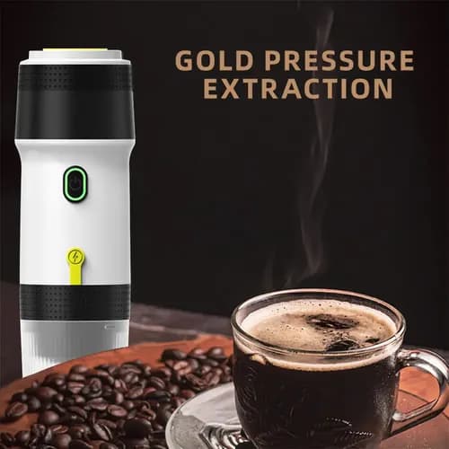 60 ml Bærbar Mini Espresso-kaffemaker for Kapsler og Malt Kaffe