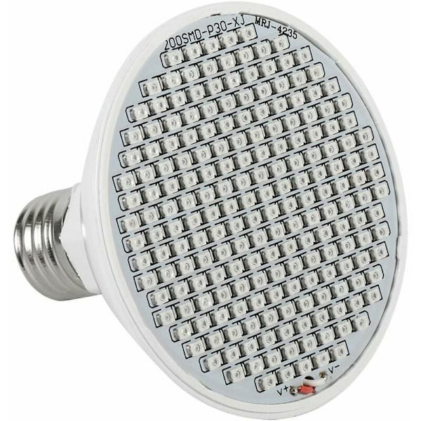 Växtväxtljus E27 24W 85V-265V 200LED för vattenodling