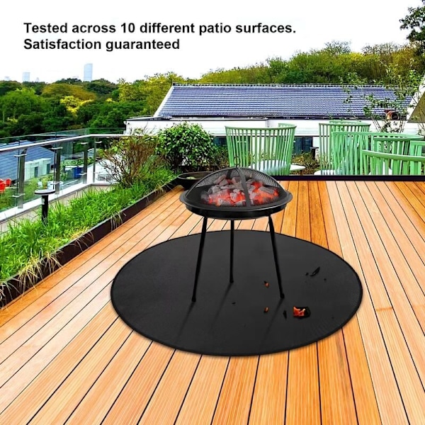 Large reusable fire pit mat for patio/fireproof mat/ember mat/pro