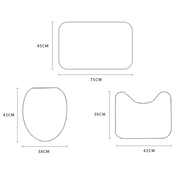 4-pack duschdraperisets för Halloween med matta, Halloween-häxa