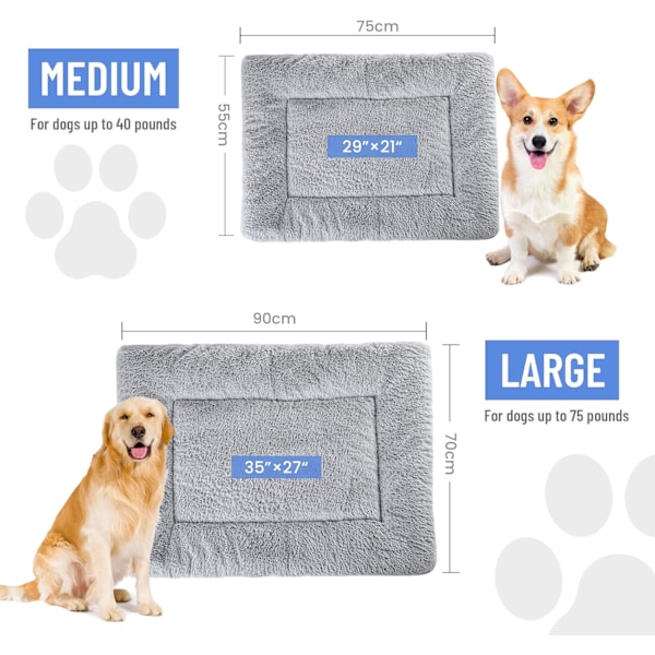 1 stk Baodan Hundebed Stor Vaskbar, Plys Hundekattesenge Pude