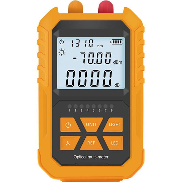 5 km rød lys type A batteri optisk effektmeter integrert