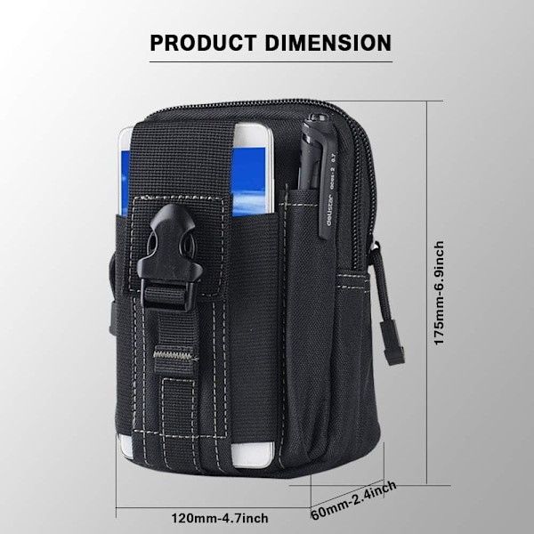 Vyötärövyölaukku | Yleinen Ulkoilma EDC Sotilas Holster Lompakko Pussin Puhelin Kotelo Gadget Tasku iPhone X 8 7 6 6s