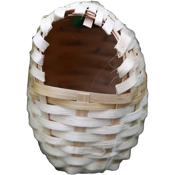 Lanrui 2 stk eggformede eggreir, bambusfuglerede