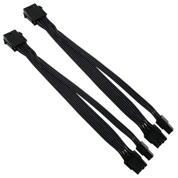 2x Cpu 8-nastainen naaras Cpu 8-nastainen Atx 4-nastainen uros virtalähteen muuntaja-adapterin jatkokaapeli yhteensopiva