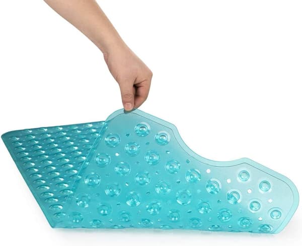 Badematte for badekar, sklisikker, muggfri, ekstra lang