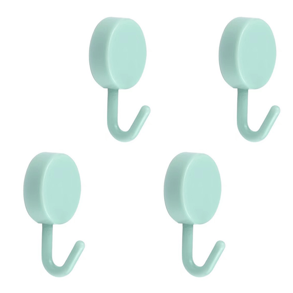 Självhäftande väggkrokar, 4-pack, kraftiga, vattentäta, praktiska