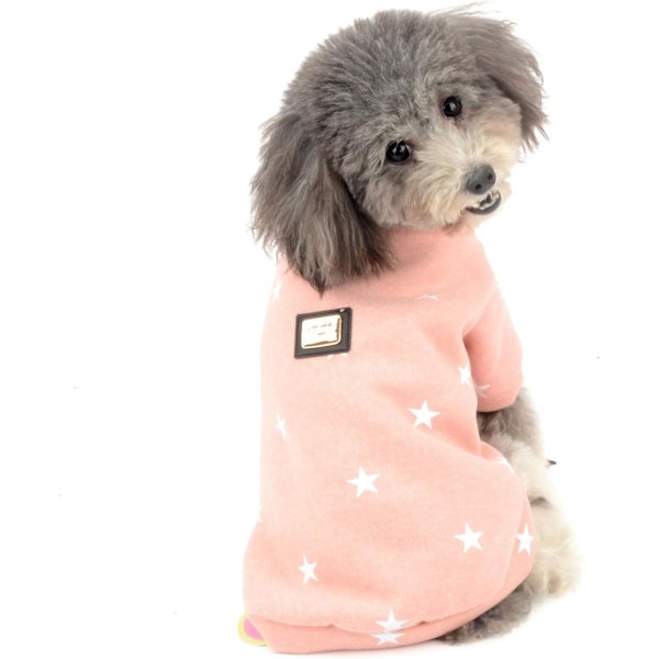 Hundetrøje til kæledyr, varm hundetrøje kattetøj, fleece kæledyrsjakke