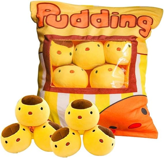 Søt Snack Pute Stoffdyr Leke Dekorativ Pudding Avtakbar