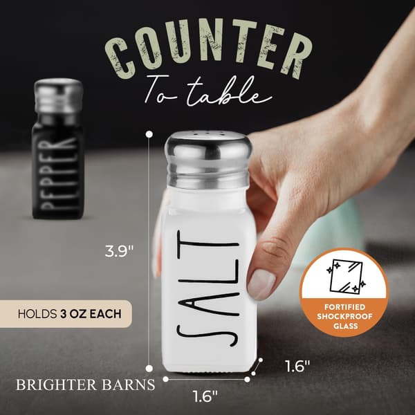 Salt- og pebersæt - Sort & Hvid