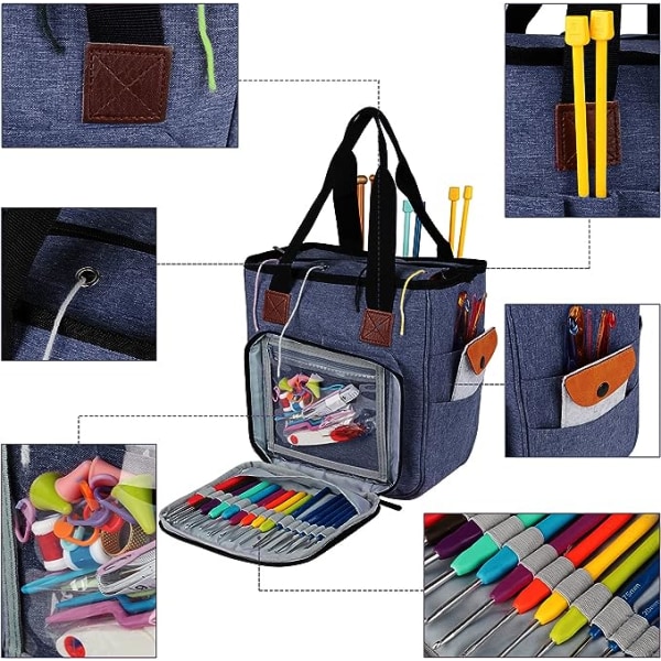 Ultra Stylish and Durable Knitting Tote Bag Knitting Storage Bag