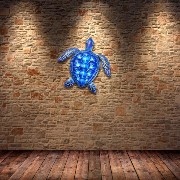 Metal Skildpadde Væghængning Skildpadde Vægkunst til Hjem Soveværelse Stue