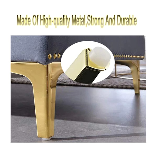 Metalltrekantede sofaben