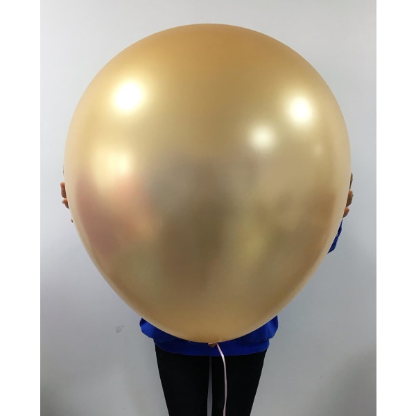 5-pack ballonger - 36 tum guld ballonger - Jätte latexballong