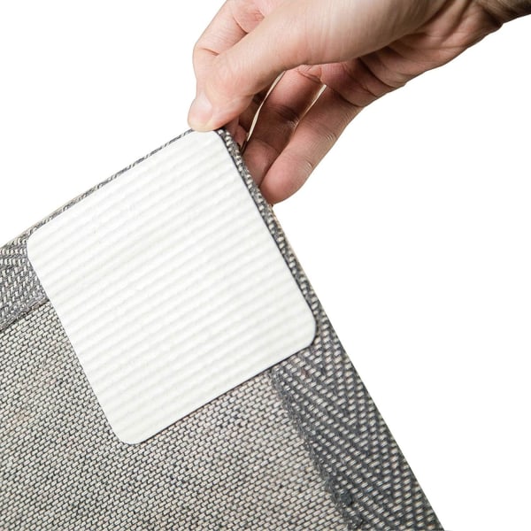 4-pack 3,9 tum x 3,9 tum Matta Grepp, Halksäker Tvättad Matta Grepp,