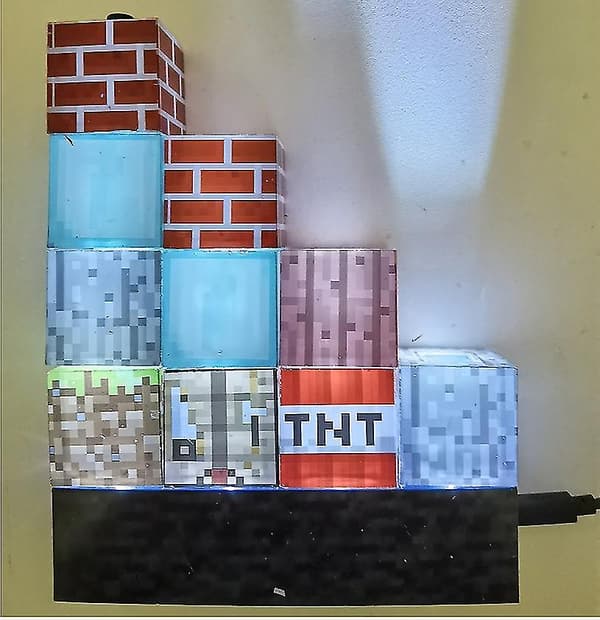 Minecraft Night Light Creatives Nyhed Sammenføjning