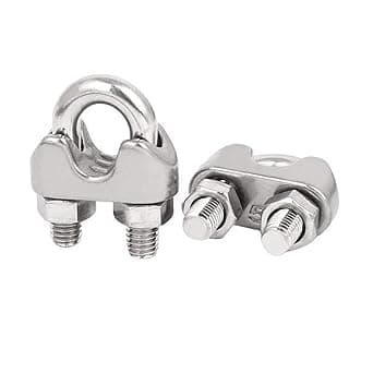 Kabelbinder 304 Rustfrit Stål U-Bolt M3 Saddelklemme til Ø 3mm