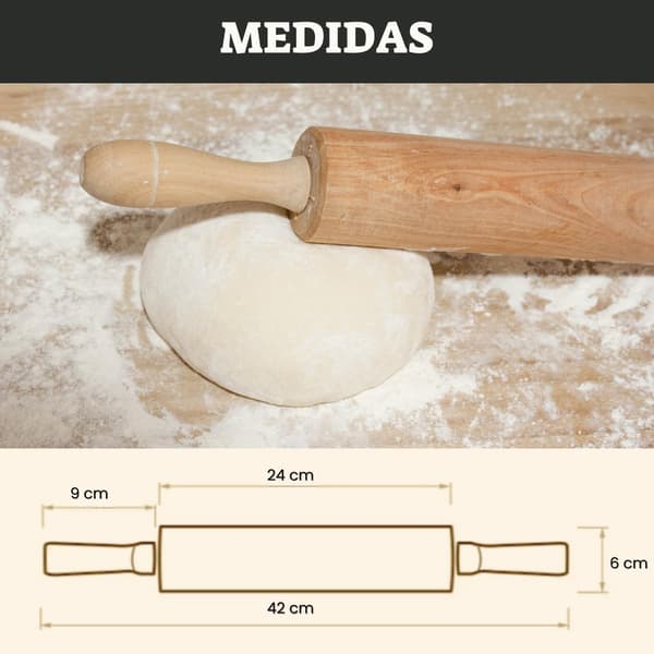 Roterende pizzabrett i tre