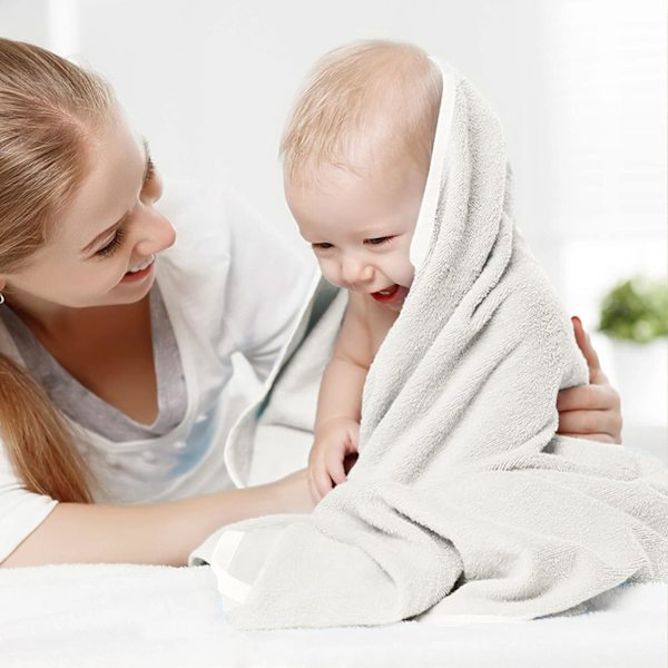 Baby Håndklæde, Baby Badehåndklæde, Nyfødt Baby Håndklæde, Absorberende Mikrofiber Kappe, Blød og Let, til Børn 1 Måned -