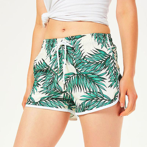 Kvinde Shorts Hurtigtørrende Strand Badebukser Strand Board Shorts med Elastisk Talje og Lommer Til