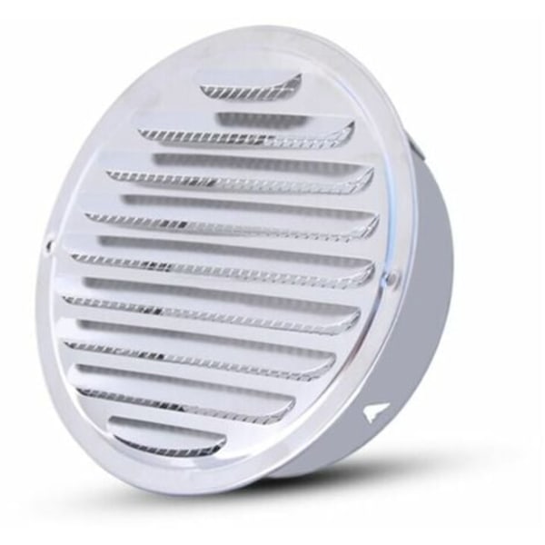 Ø 80 mm Ventilasjonsgitter - Rundt ventilasjonsgitter, rustfritt