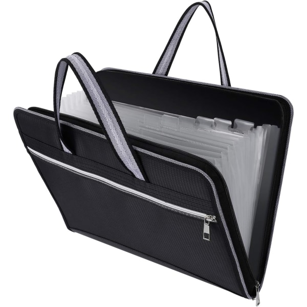 Document Bag Sorter Suitcase with 13 Compartments, Portable