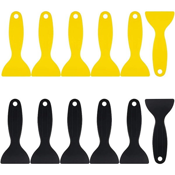 12 st Spatel för Beläggning Plastspatel Målarspatel 3D