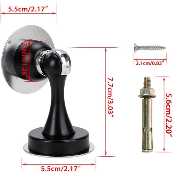 Magnetisk dørstopper, sort