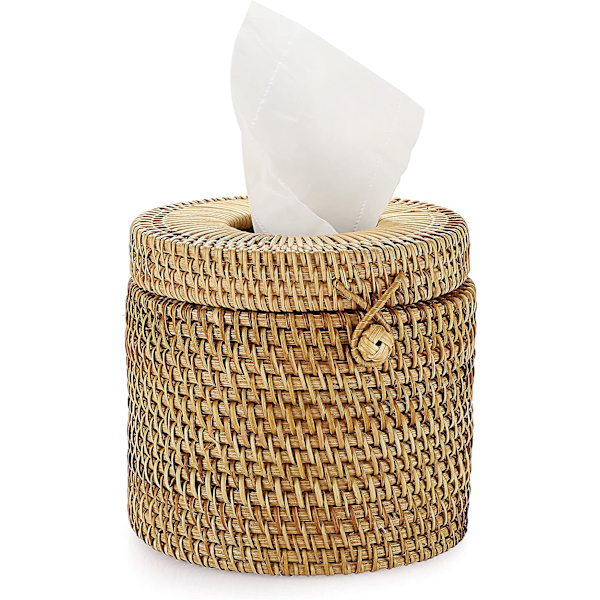 Rattan-kudossi, pyöreä kudossuutin, kudossuutin, työpöydän järjestäjä