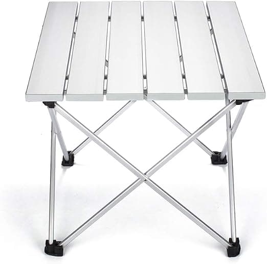 Sølv aluminiums foldbart campingbord, bærbart foldbart
