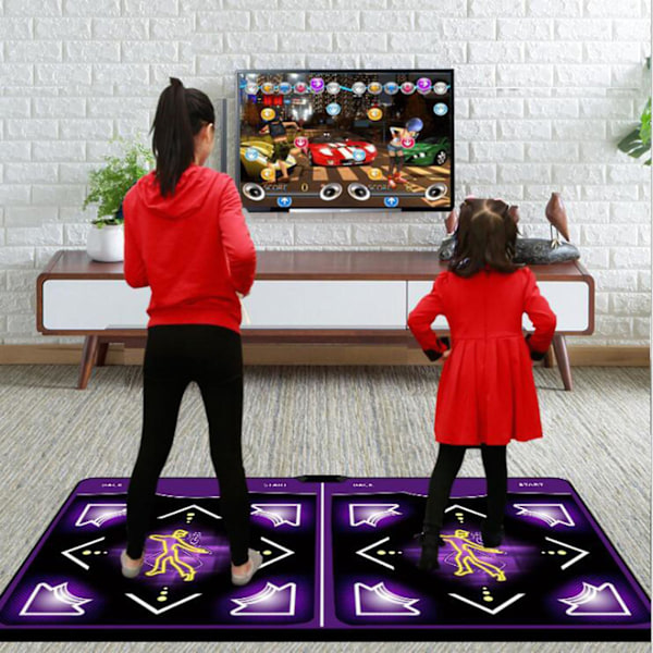 Gaming Tilbehør Dobbel Bruker Dansematter Sklisikre Dansetrinn Pads Sense Spill Engelsk For Pc Tv A