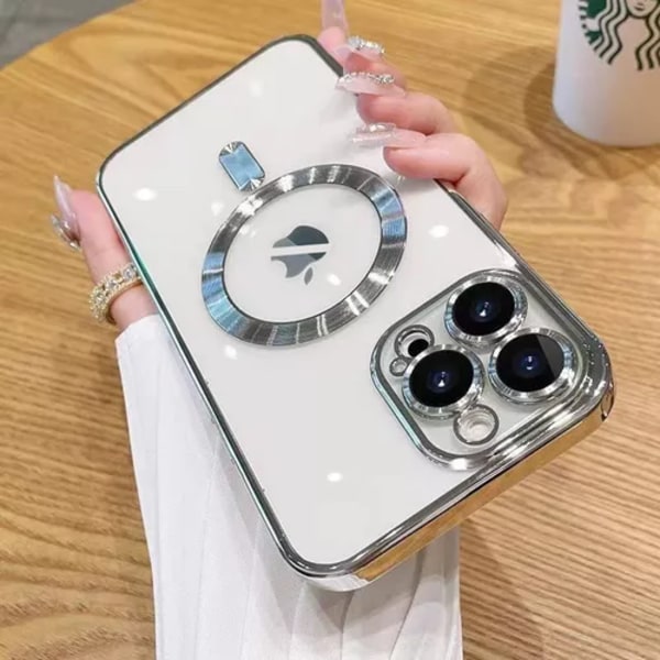 Transparent TPU-fodral med MagSafe för iPhone 13