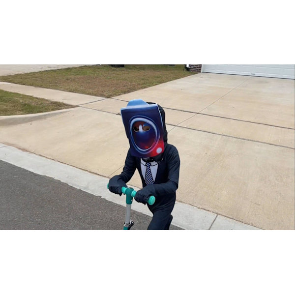 Gutter Cosplay-festdrakter med hodeplagg Tegneserie-spillantrekk for 5-12 år gamle barn（110）