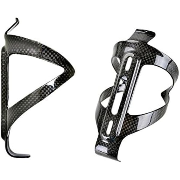 1 stk Sort Carbonfiber Flaskeholder til Cykling Landevejscykel