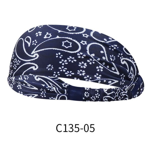 Hårband för kvinnor, marinblå, mjukt elastiskt, sommar, bohemisk stil