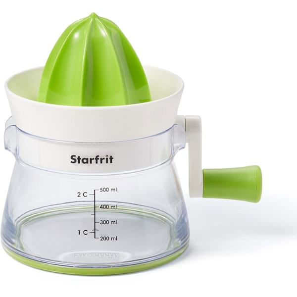 Easy Juicer - Handdriven Citruspress - 2 Koppar Kapacitet - Stabil Bas - Grön