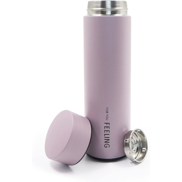 Isoleret Te-infuser med Filter og Låg, Rustfrit Stål
