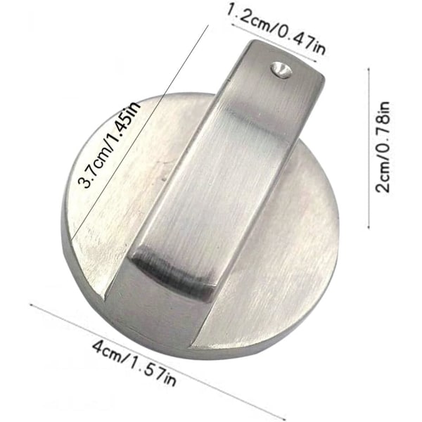 Komfyr-knapp, Komfyr-knapp, Ovn-knappbryter, Metall Gassblussbryter