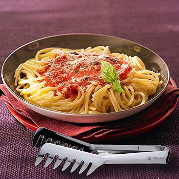 Kjøkken Pastatenger, 9\" Rustfritt Stål Spaghetti Tenger