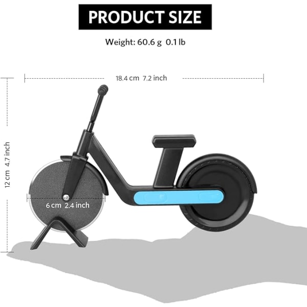 1 motorcykel pizzaskærer, motorcykel pizzaskæringshjul