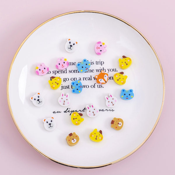 100 mini-pyyhkijän setti (Eläimet) söpöllä designilla ja klassisella tyylillä