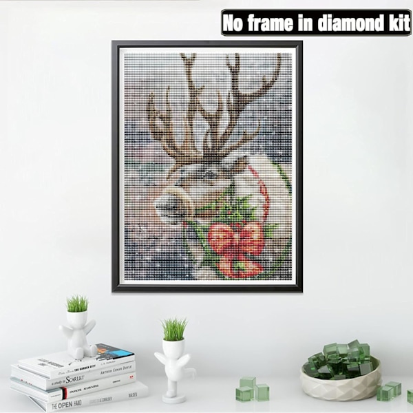 DIY 5D Juldiamantmålning Julälg Komplett