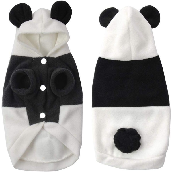 Panda-dräkt för husdjur, söt och rolig katt- och hundkläder, Halloween