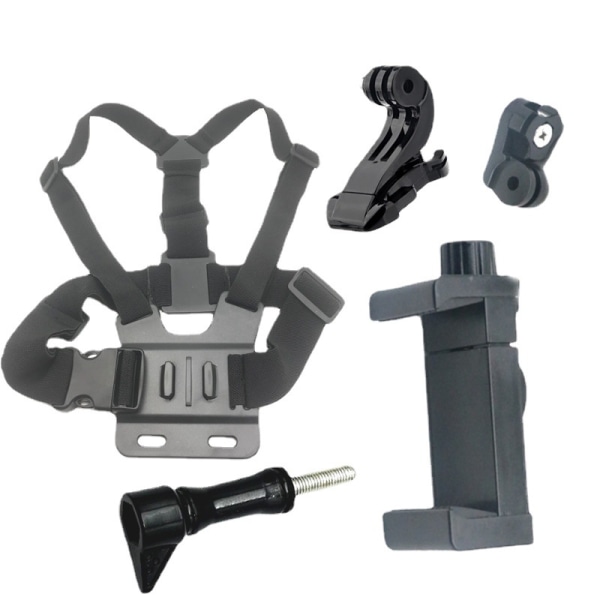 Päähihnan rintavaljaat GoPro Hero 10, 9, 8, 7, 6, 5, 4, Session, 3+, 3, 2, 1, Hero (2018), Fusion, Action Cameras DJI Osmo -yhteensopiva